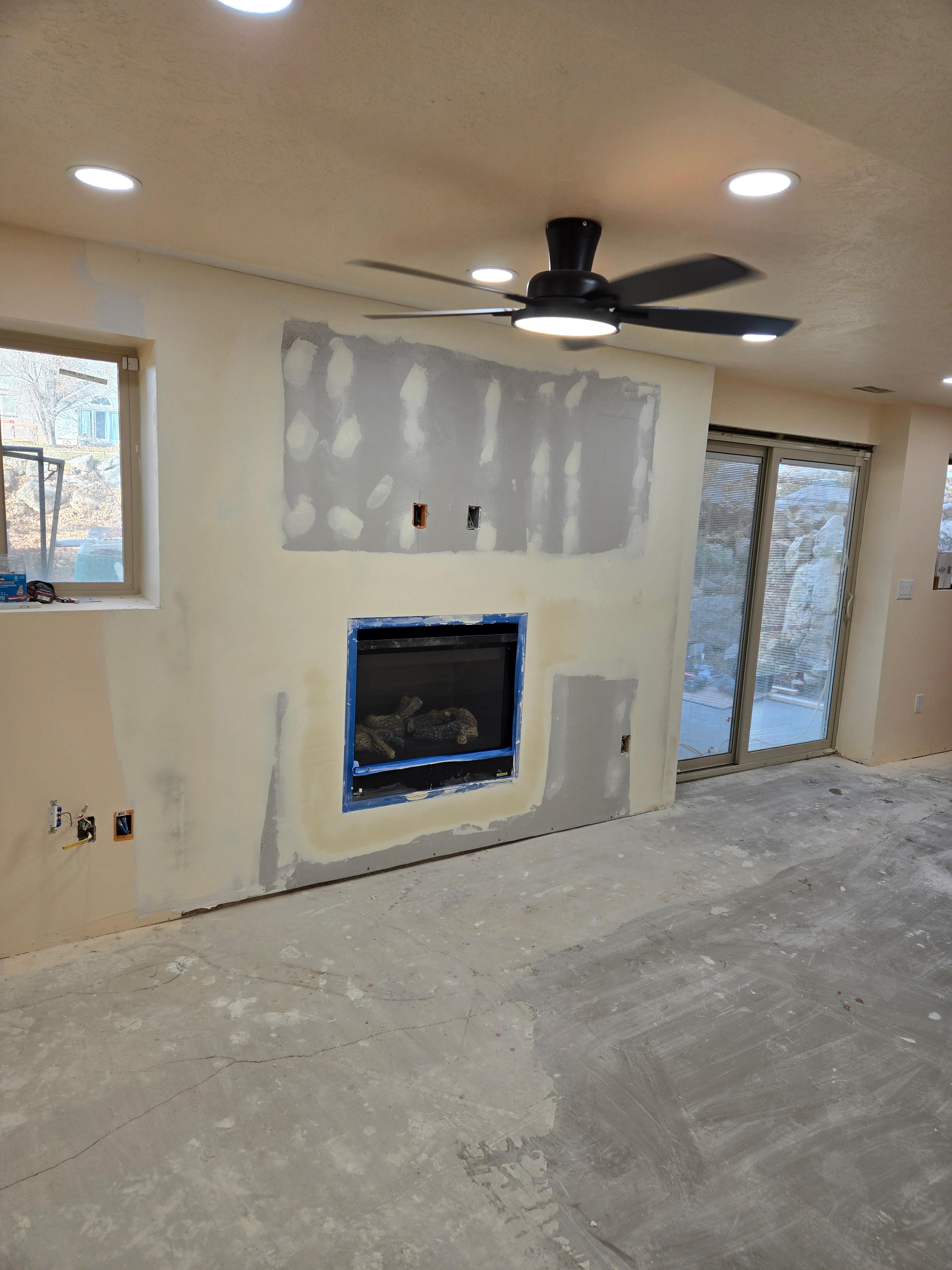 Basement Finish — Drywall & First Coat
