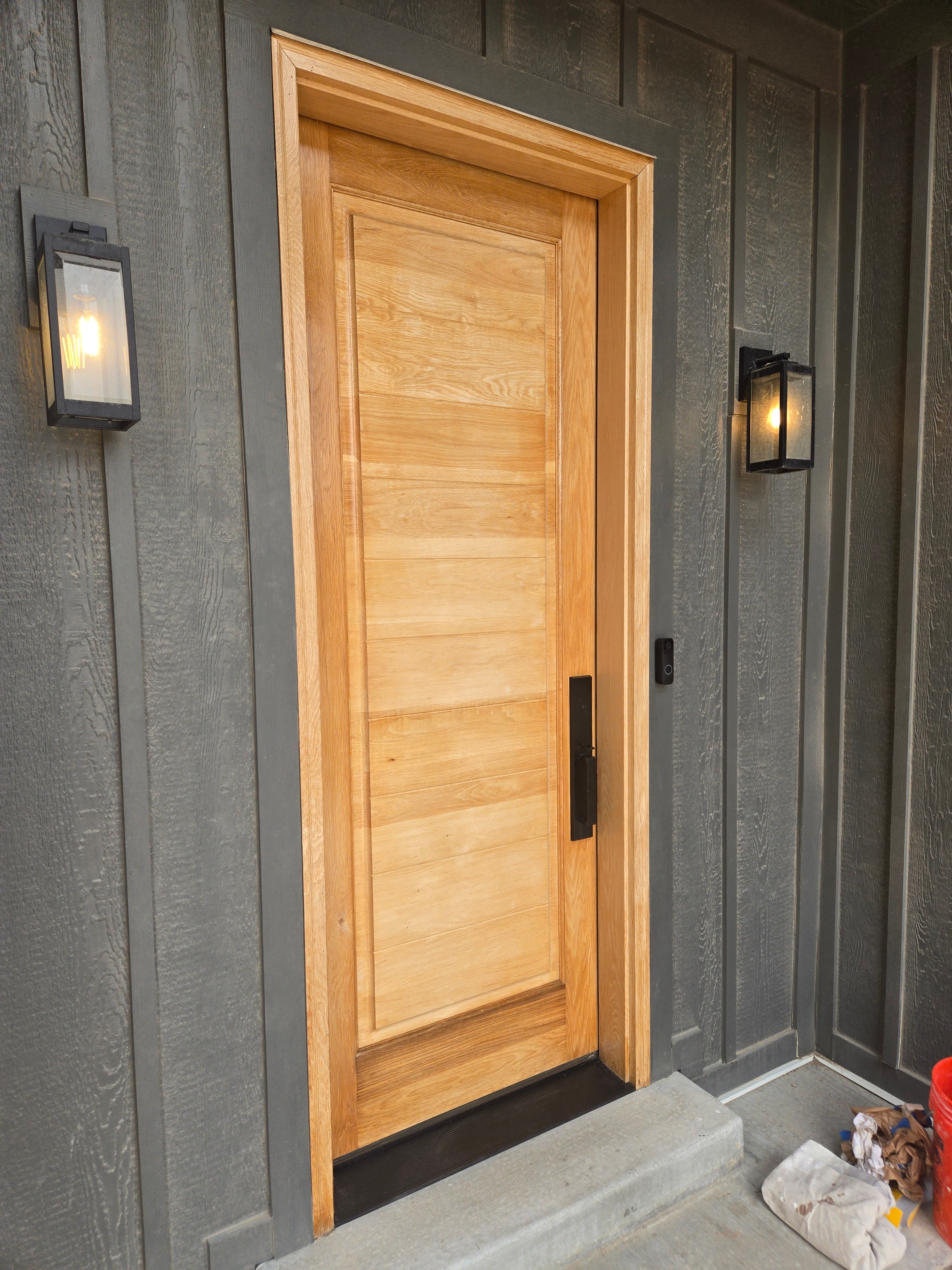 After — Front Door & Exterior Refinish