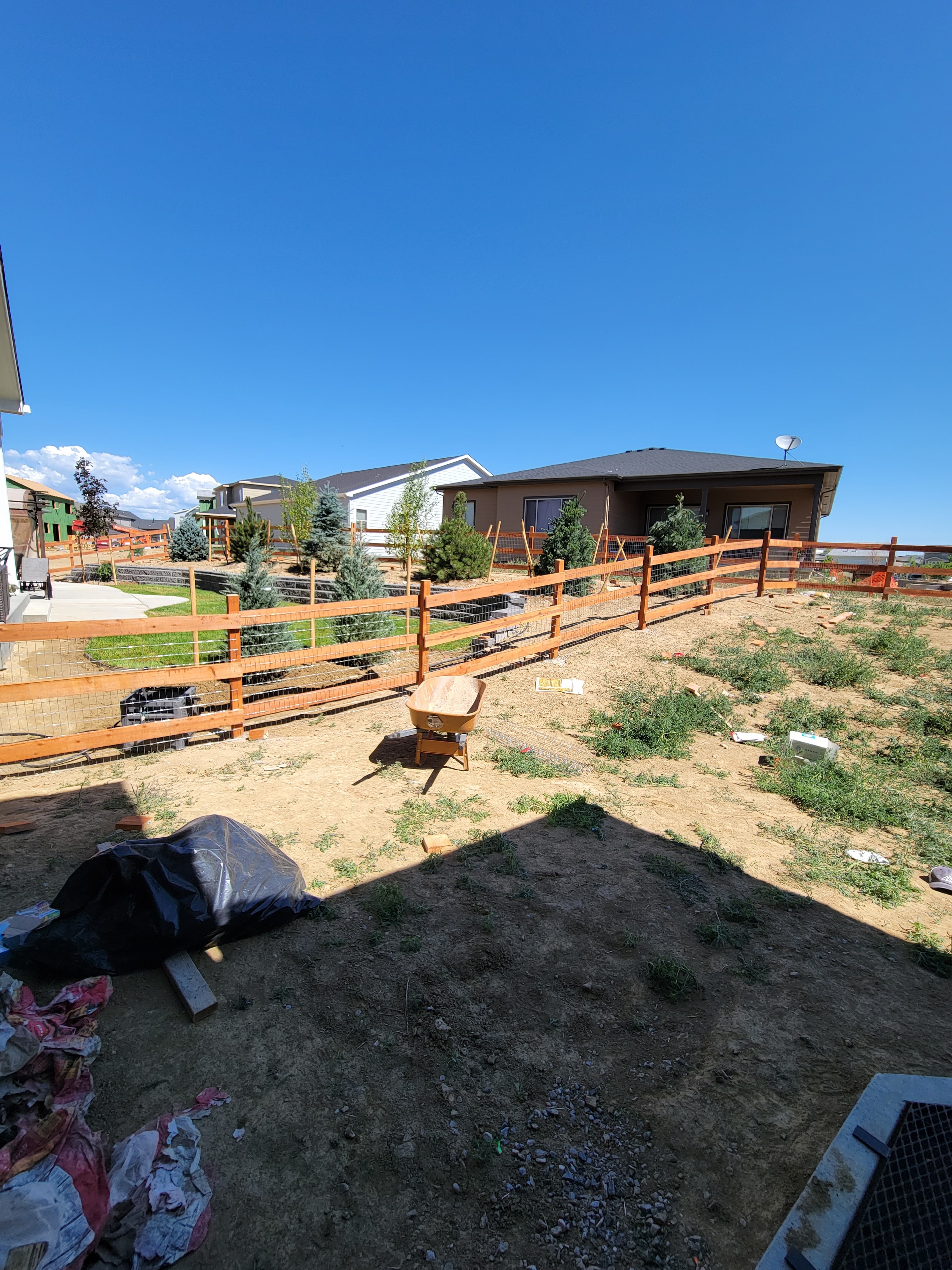 Cedar Fence Staining