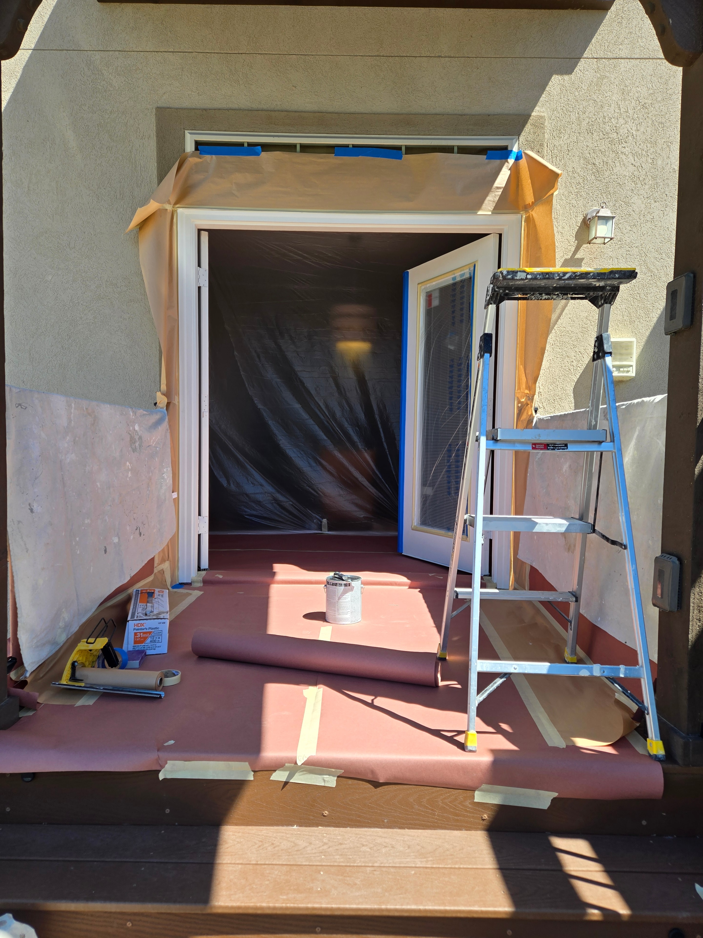 Exterior Door Masking — Prep