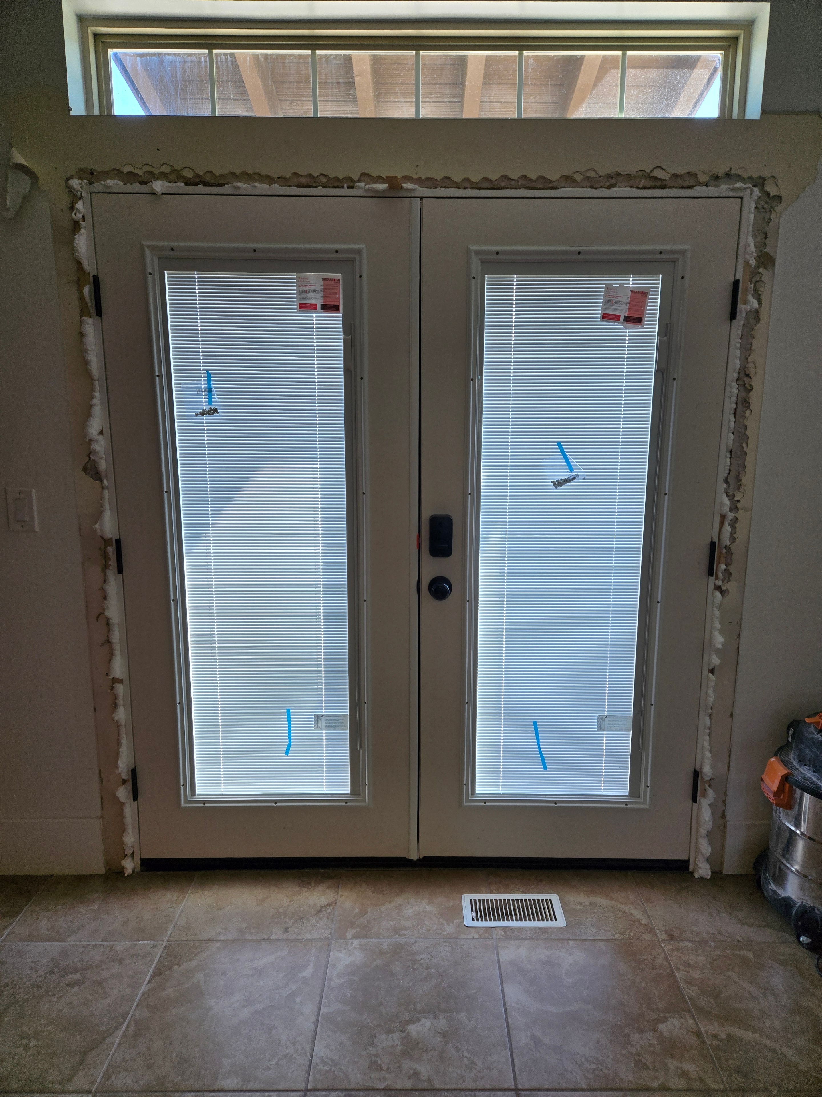 Double Door Install — Before Paint