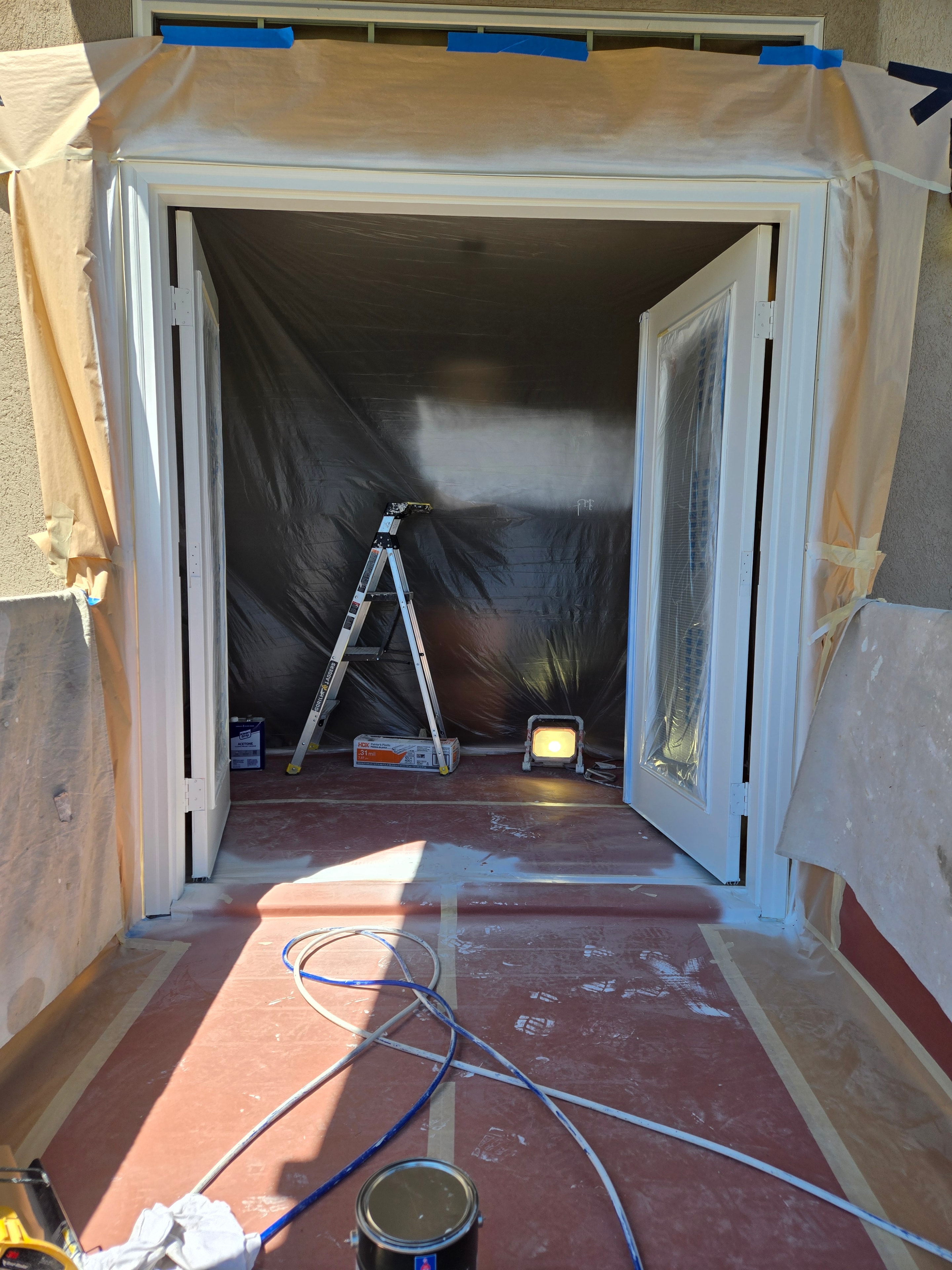 Door Spray Booth — Interior View