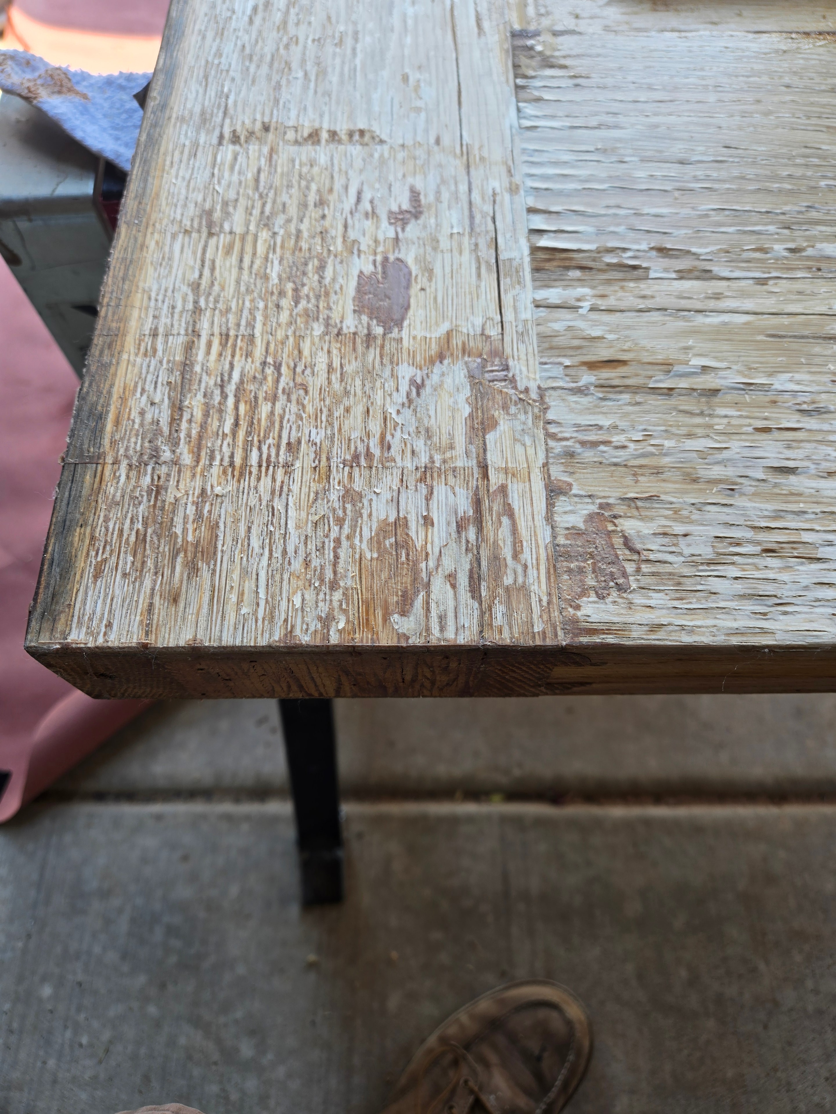 Wood Door Strip — Before