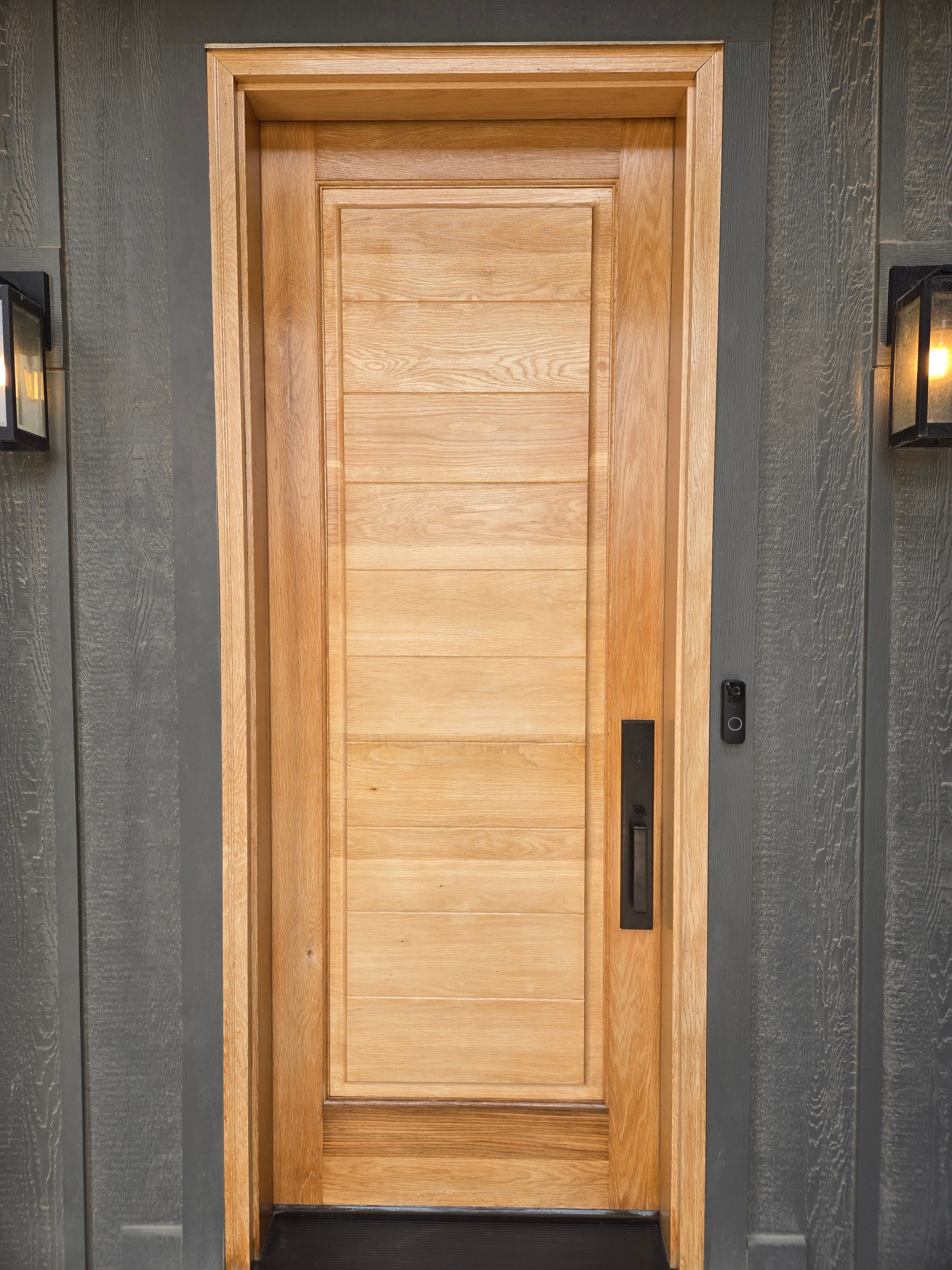Wood Door Restain — First Coat