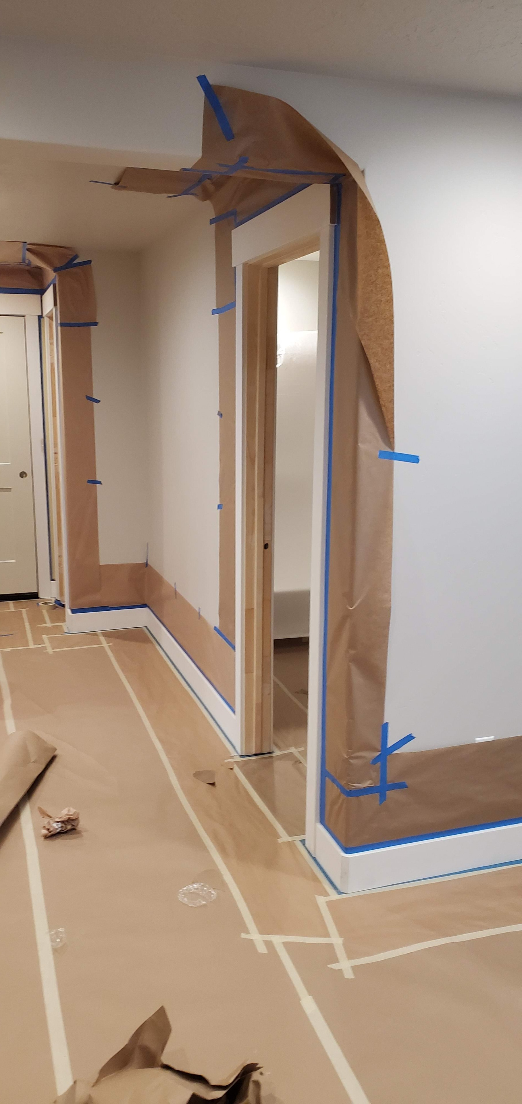 Entryway Ceiling & Trim Prep